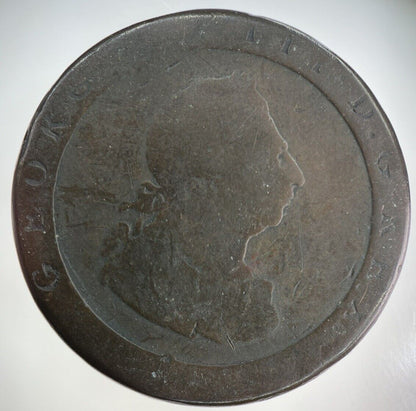 1797 George III 3rd Cartwheel One Penny Coin | Collectable Grade