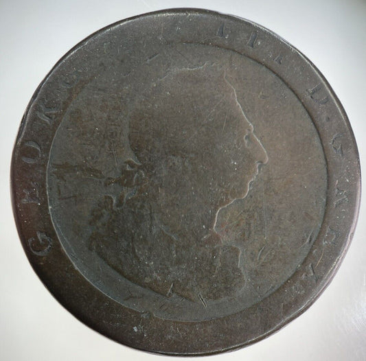 1797 George III 3rd Cartwheel One Penny Coin | Collectable Grade