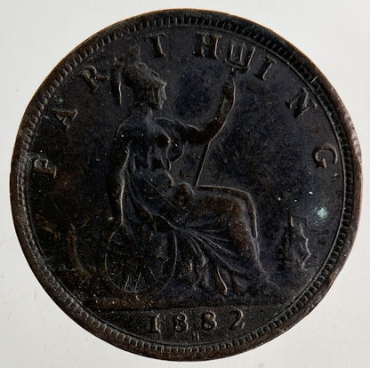 1882 - H Victoria Farthing Coin | Fine Collectable Grade