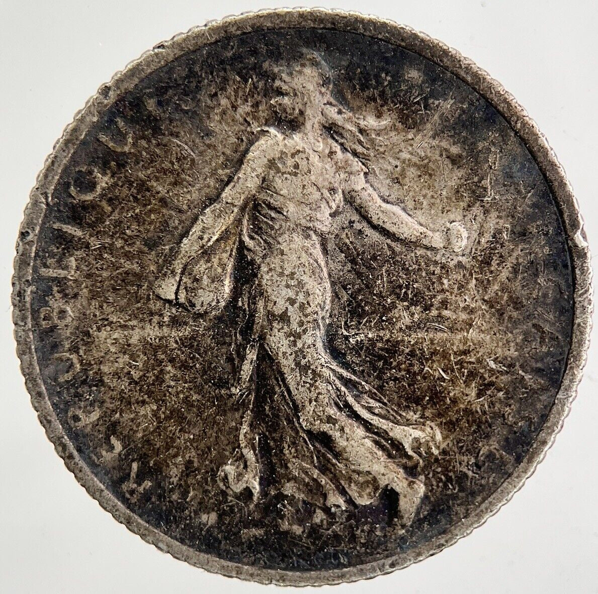 1916 France 1 Franc Silver Coin | Fine Collectable Grade