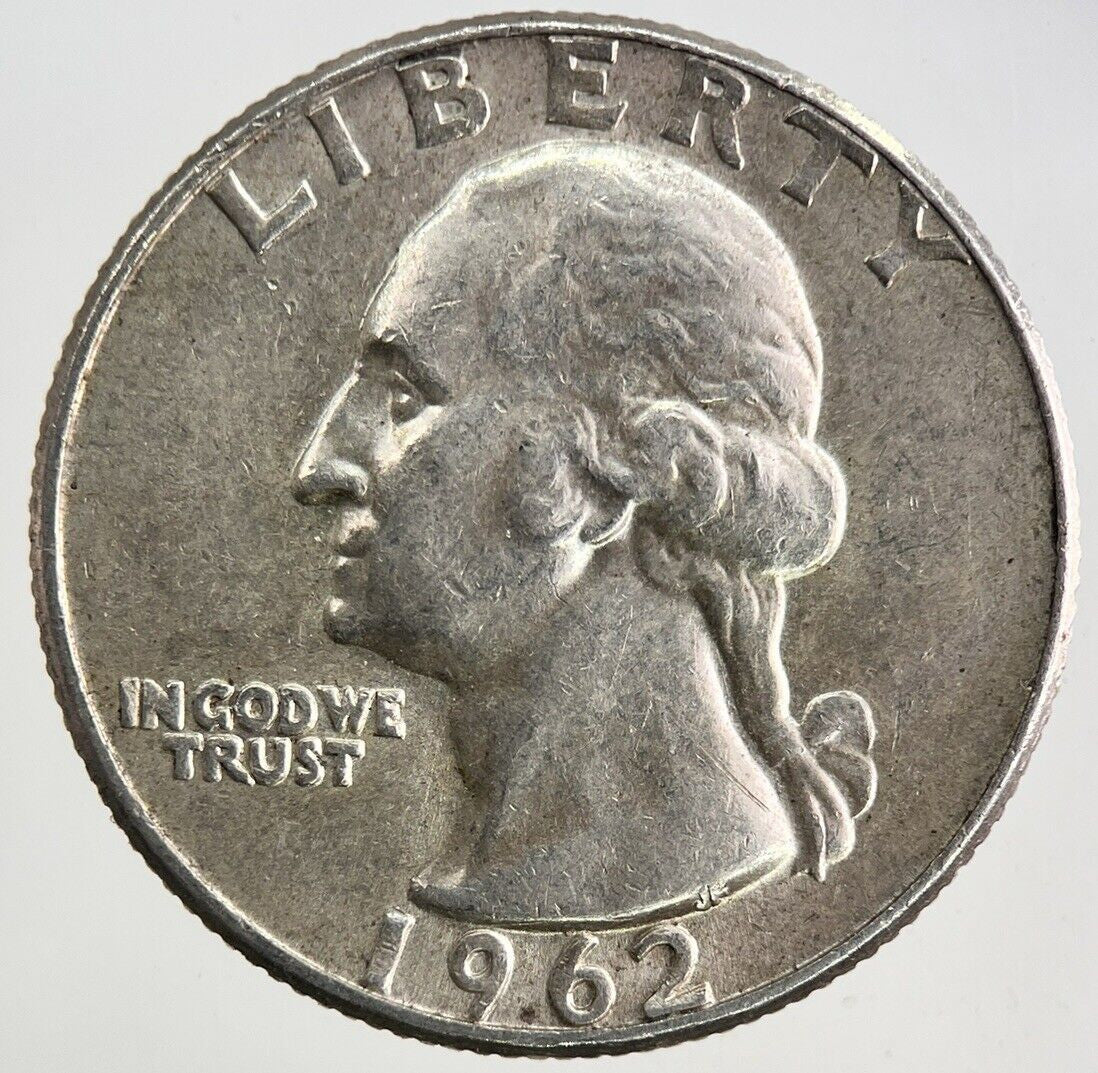1962 - D US USA Quarter Dollar Silver Coin | Very High Grade