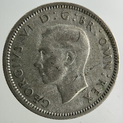 1944 George VI Sixpence Silver Coin | Fine Collectable Grade