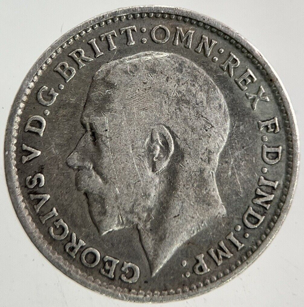 1917 George V Threepence Silver Coin | Fine Collectable Grade