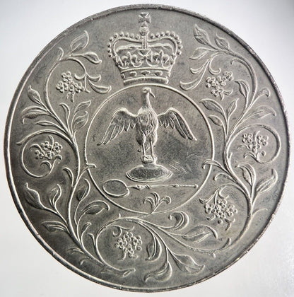 1977 Elizabeth II Jubilee Crown Coin | Fine Collectable Grade | a237