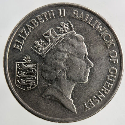 1992 Guernsey 10p Ten - Pence Coin | Fine Collectable Grade