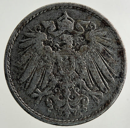 1917 Germany 5 Pfennig Coin | Fine Collectable Grade