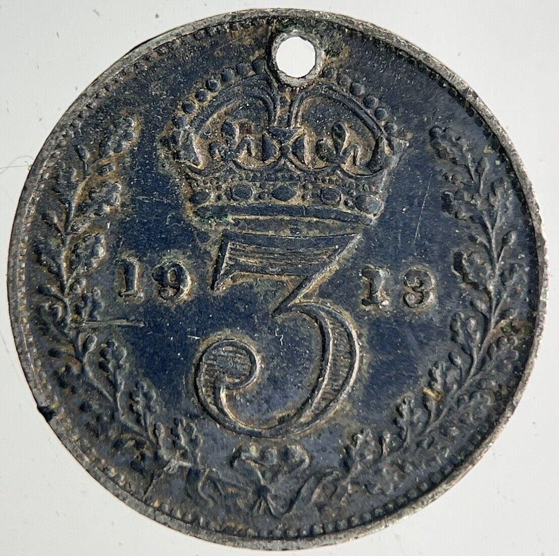 1913 George V Threepence Silver Coin | Very High Grade