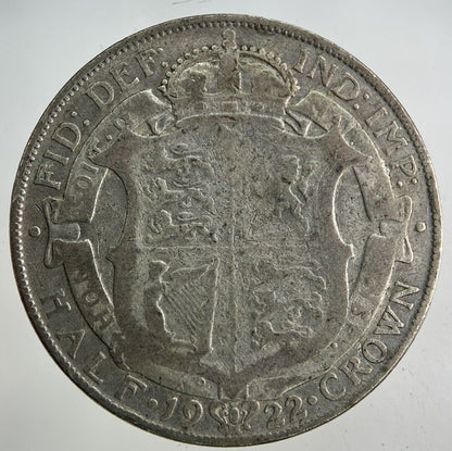 1922 George V Half - Crown Silver Coin | Collectable Grade