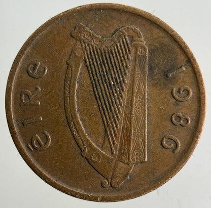 1986 Irish 1p One - Pence Coin | Fine Collectable Grade