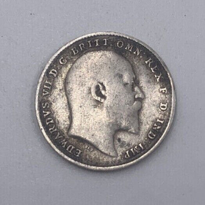 1908 Edward VII Threepence | British Silver Coin | Collectable Grade | a076