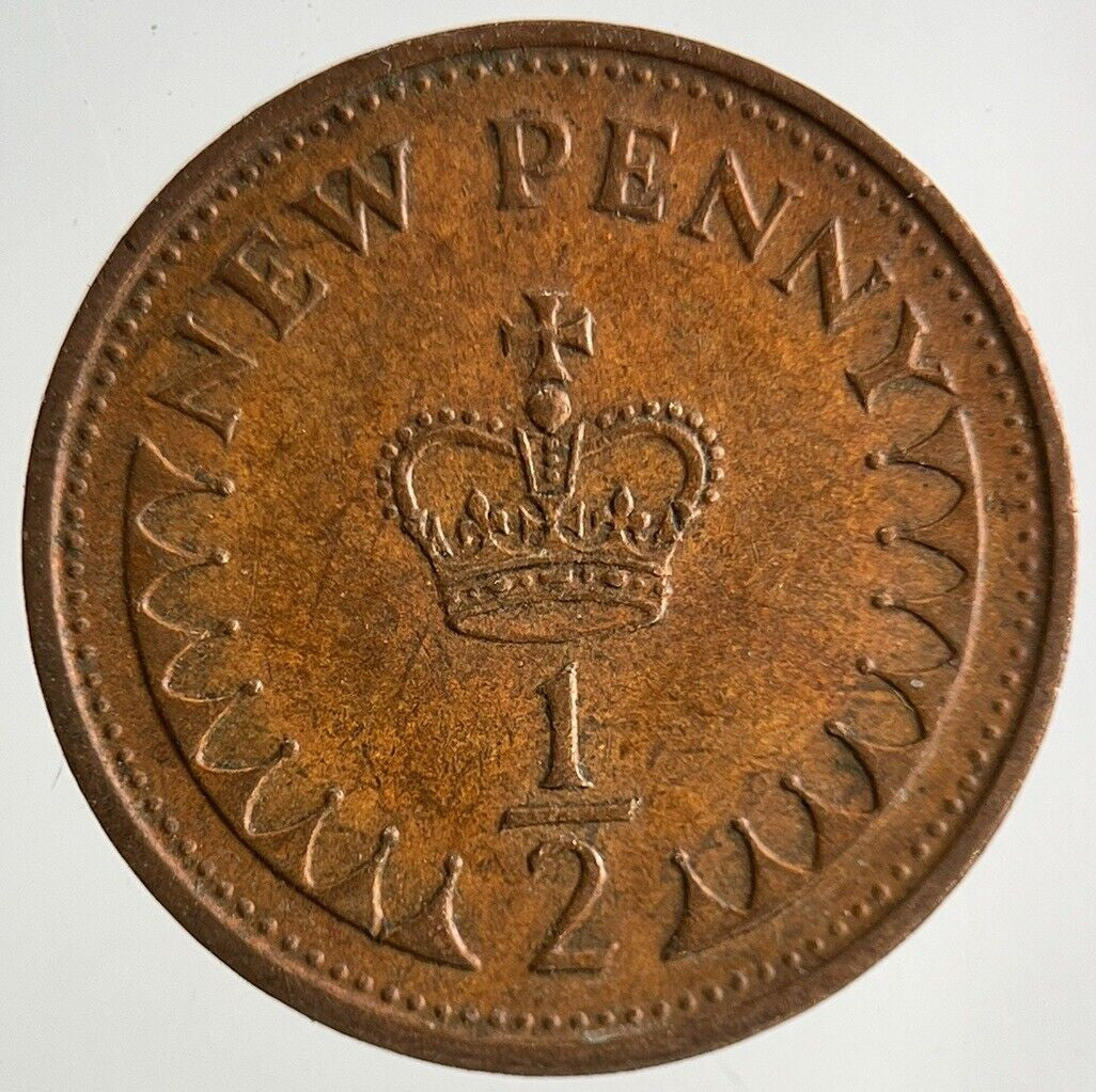 1971 Elizabeth II 2nd New 1/2 Half - Penny Coin | Fine Collectable Grade