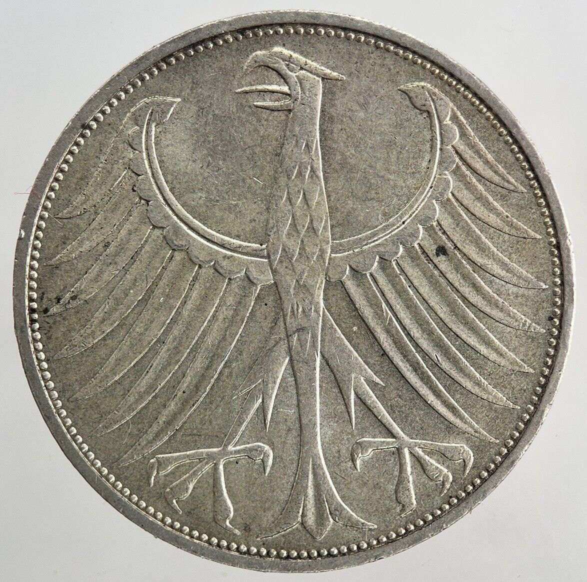 1973 - J Germany 5 Mark Silver Coin | Very High Grade