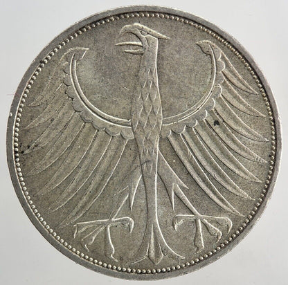 1973 - J Germany 5 Mark Silver Coin | Very High Grade