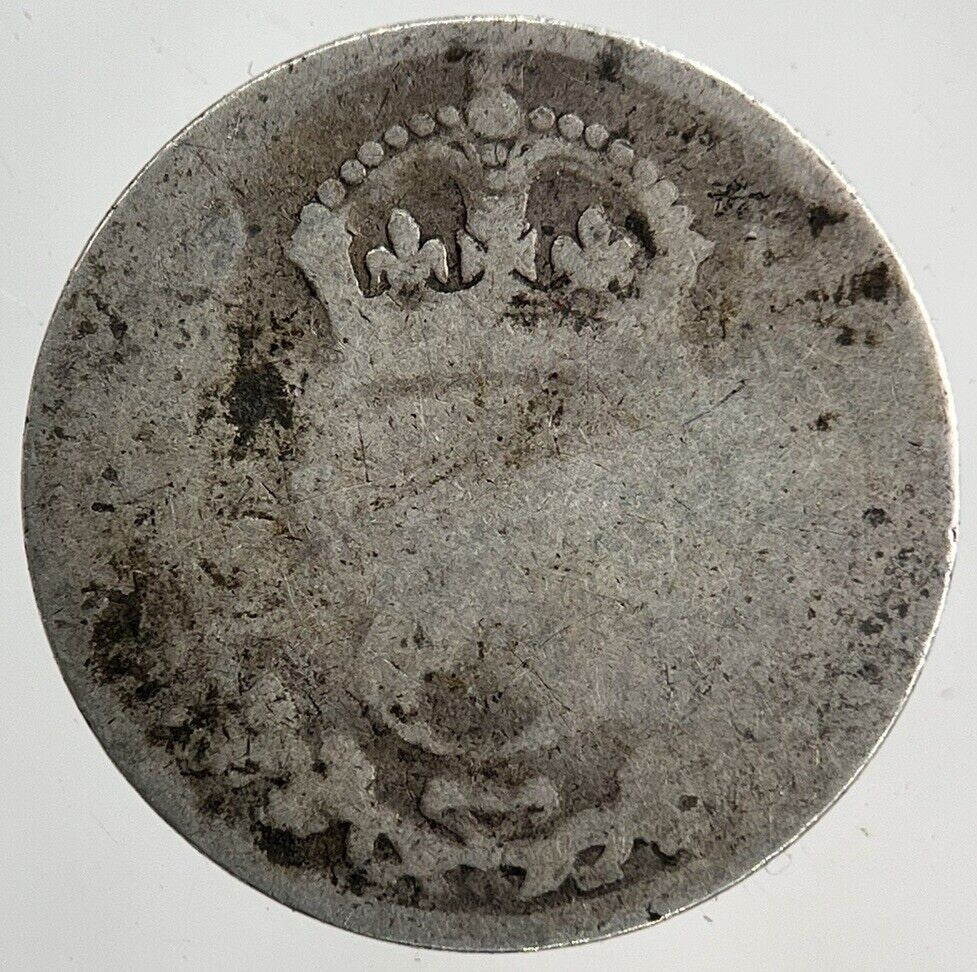 British Victoria Threepence Silver Coin | Fair Grade