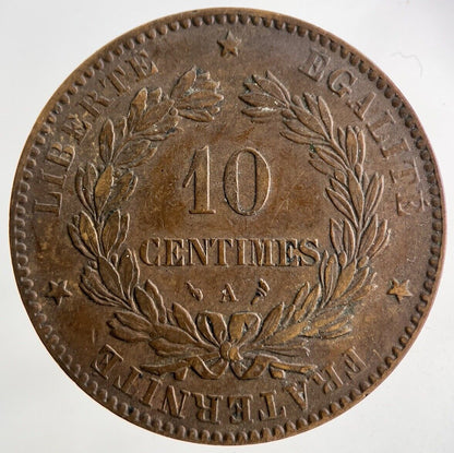 1897 France 10 Centimes Coin | Very High Grade