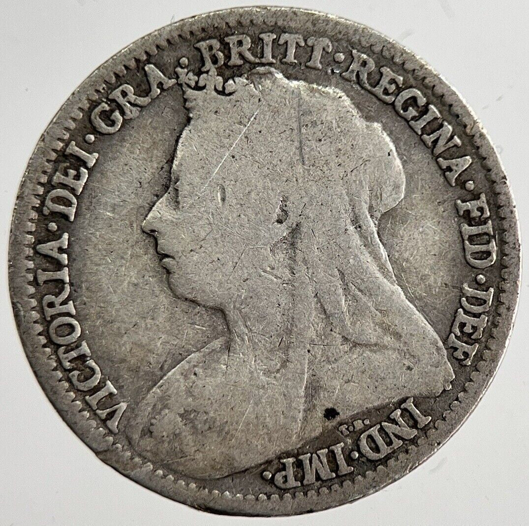 1896 Victoria Threepence Silver Coin | Collectable Grade | a8840