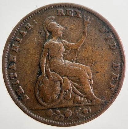 1837 William IV Farthing Coin | Collectable Grade | a7776