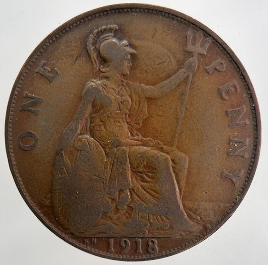 1918 - KN George V One Penny Coin | Collectable Grade