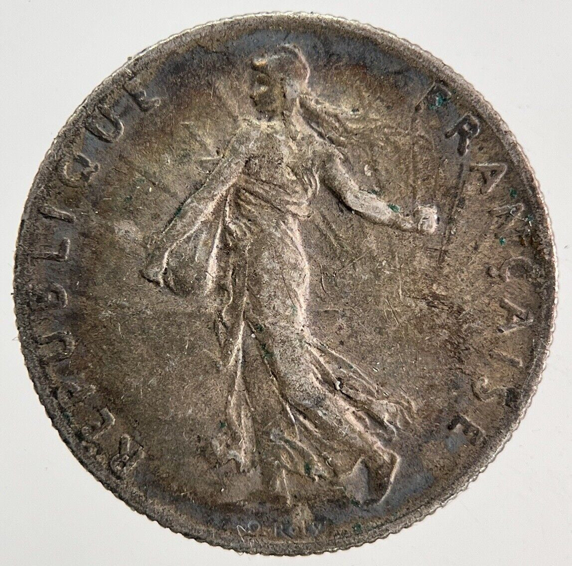 1915 France 50 Centimes Silver Coin | Fine Collectable Grade