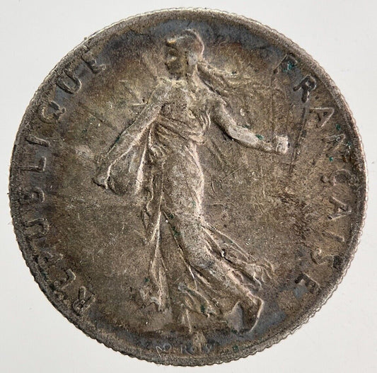 1915 France 50 Centimes Silver Coin | Fine Collectable Grade