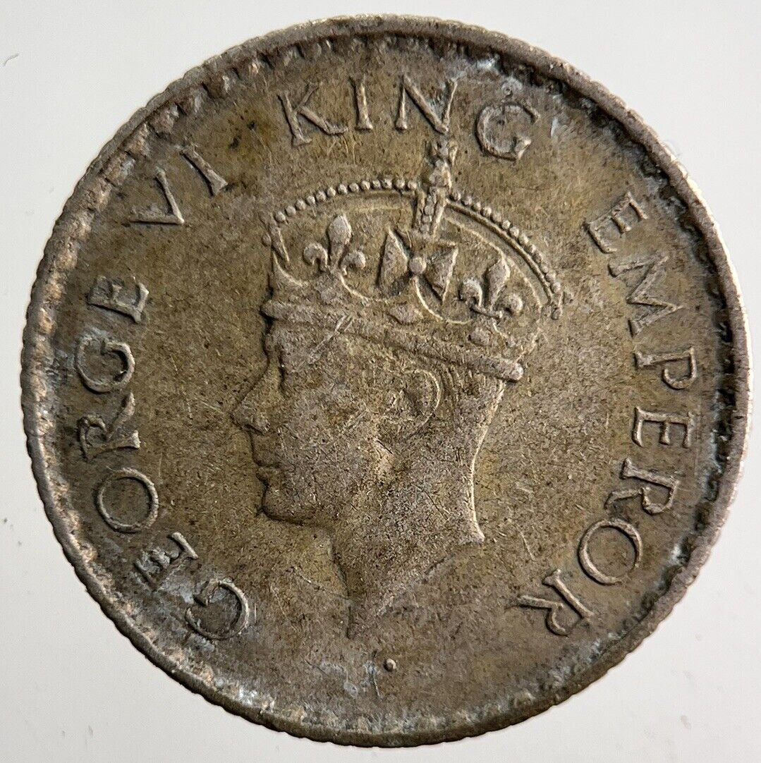 1940 India 1/4 Quarter Rupee Silver Coin | Fine Collectable Grade