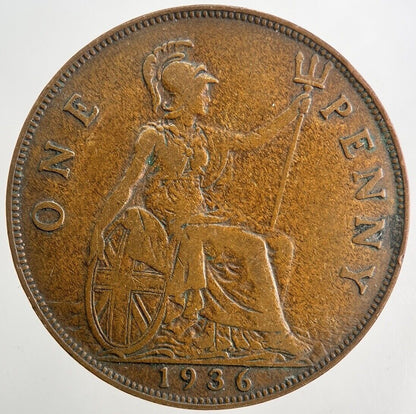 1936 George V One Penny Coin | Fine Collectable Grade