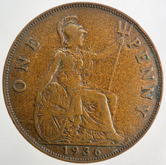 1936 George V One Penny Coin | Fine Collectable Grade