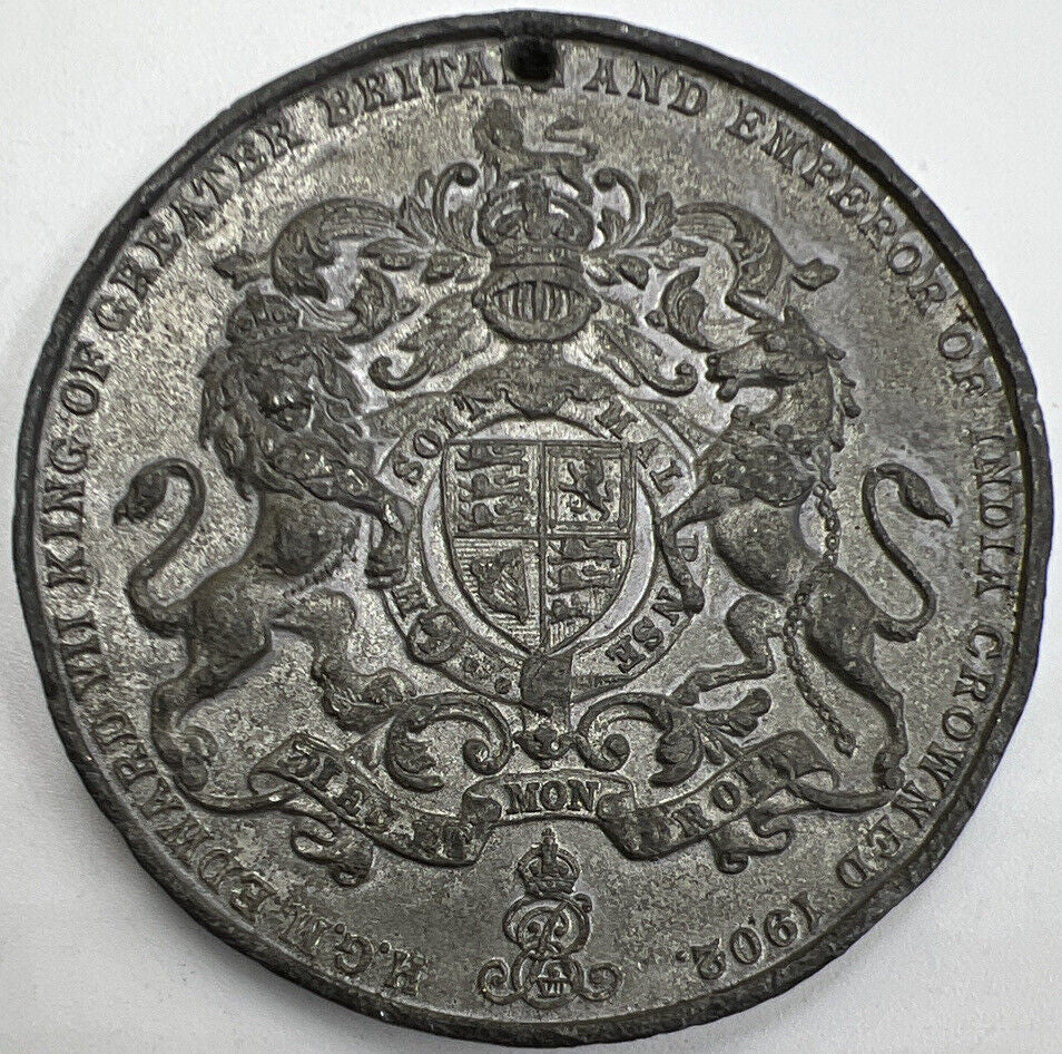 1902 Large 51mm Edward VII Coronation British Medal | Collectable Grade | a840