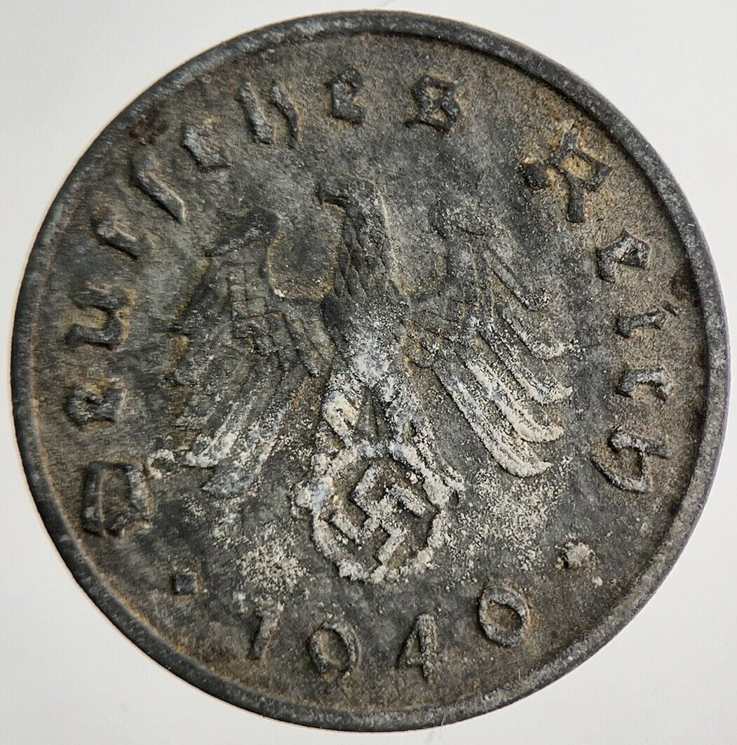1940 Germany Nazi 10 Pfennig Coin | Fine Collectable Grade