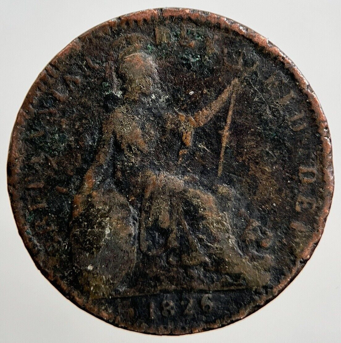 1826 George IV Farthing Coin | Worn Grade | a2161
