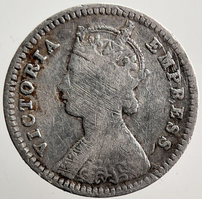 1885 India Two Annas Silver Coin | Collectable Grade | a3514