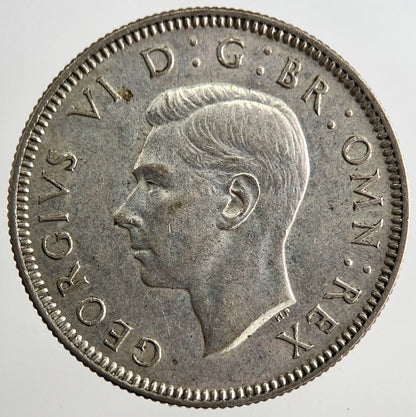 1938 George VI One Shilling Silver Coin | Very High Grade | a8178
