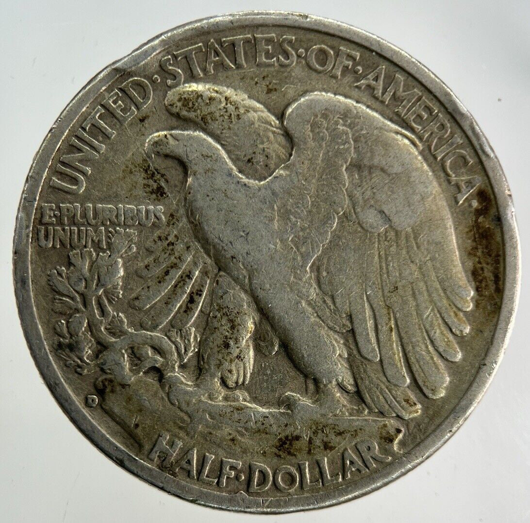 1942-D US USA Liberty Half Dollar Silver Coin | Fine Collectable Grade