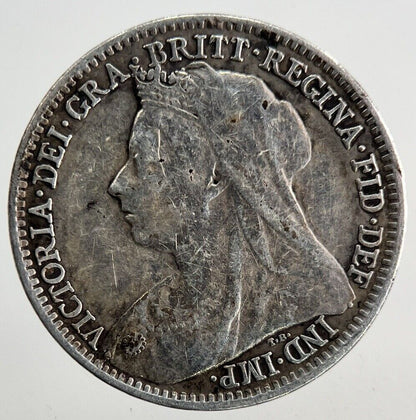 1896 Victoria Threepence Silver Coin | Fine Collectable Grade