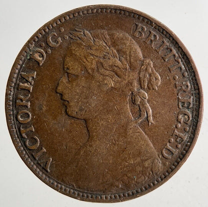 1874 - H Victoria Farthing Coin | Collectable Grade
