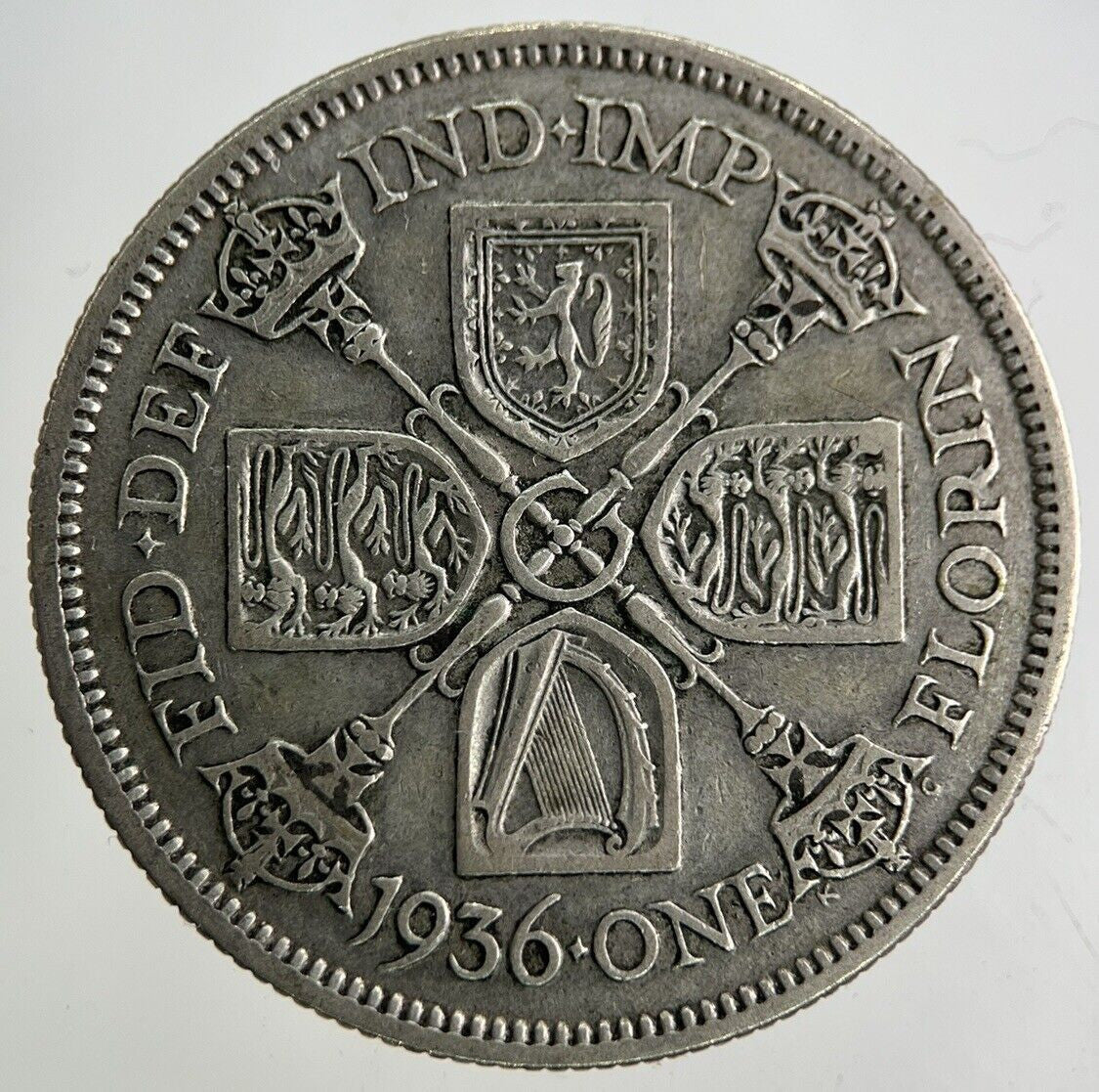 1936 George V Florin Silver Coin | Fine Collectable Grade