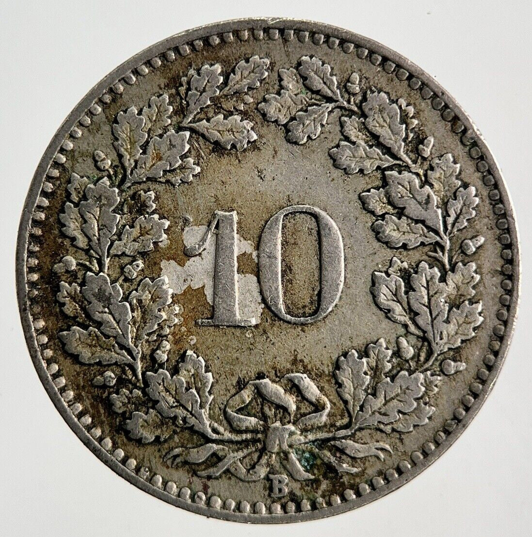 1928 Switzerland Swiss 10 Rappen Coin | Fine Collectable Grade