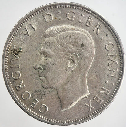 1946 George VI Half - Crown Silver Coin | Fine Collectable Grade | a6344