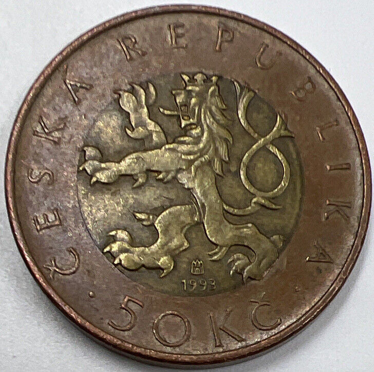 50 Kc Czek Republic Coin | Fine Collectable Grade | a800