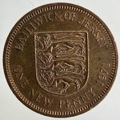 1971 Jersey 1p One Penny Coin | Fine Collectable Grade