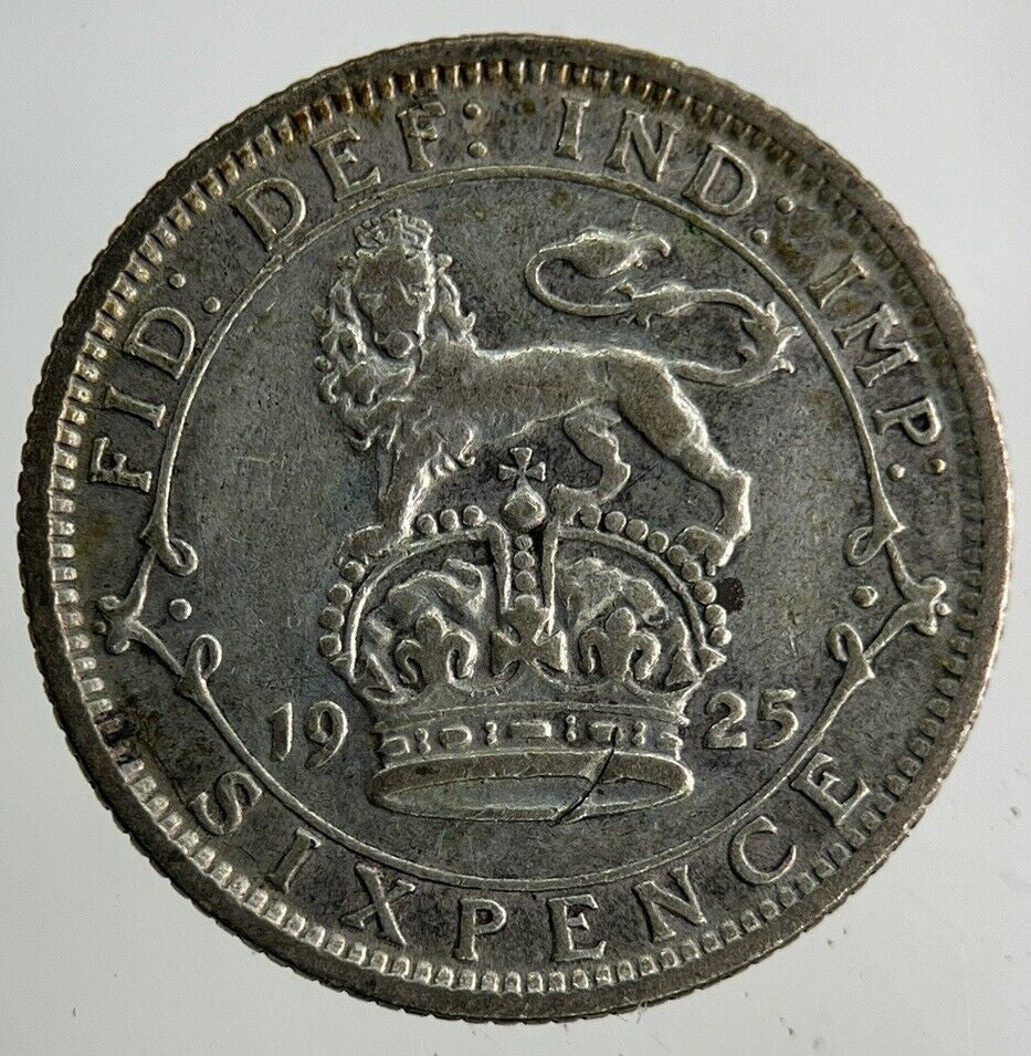 1925 George V Sixpence Silver Coin | Fine Collectable Grade