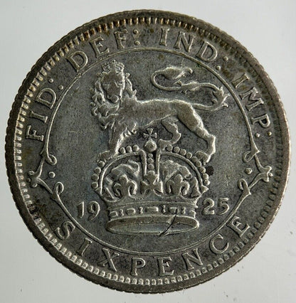 1925 George V Sixpence Silver Coin | Fine Collectable Grade