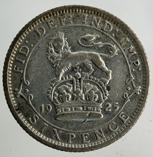 1925 George V Sixpence Silver Coin | Fine Collectable Grade
