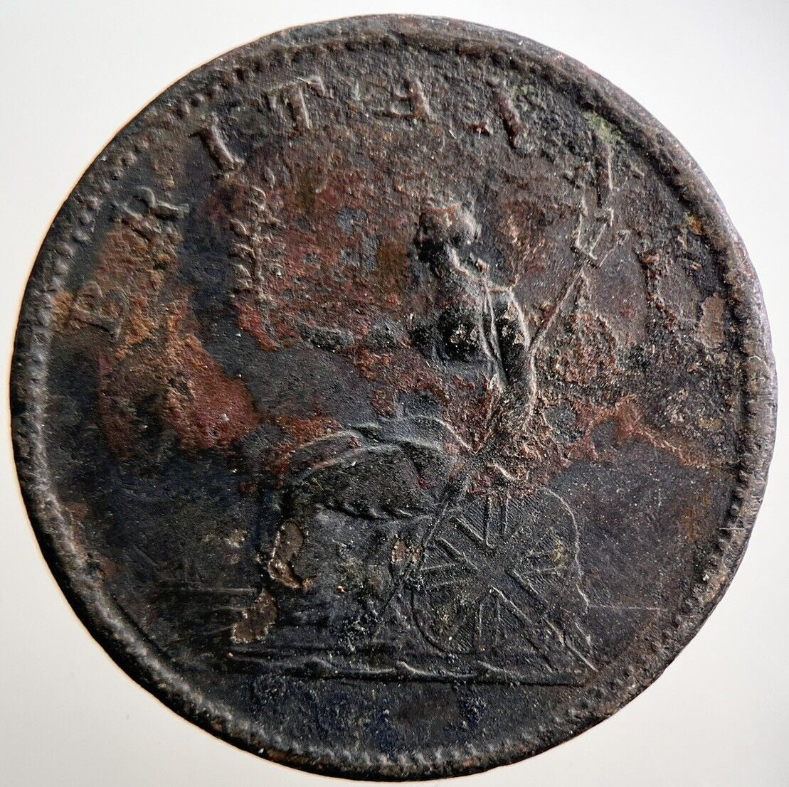 1806 George III Half - Penny Coin | Collectable Grade | a3690