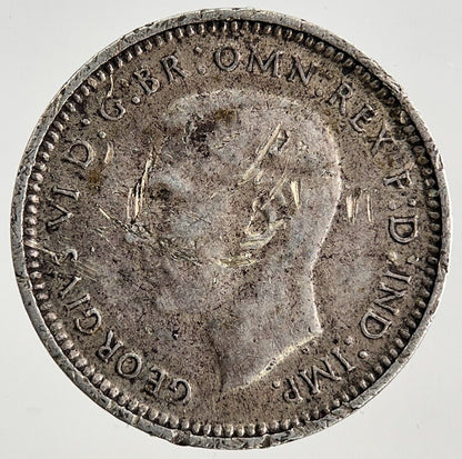 1942 - D Australia Threepence Silver Coin | Fine Collectable Grade