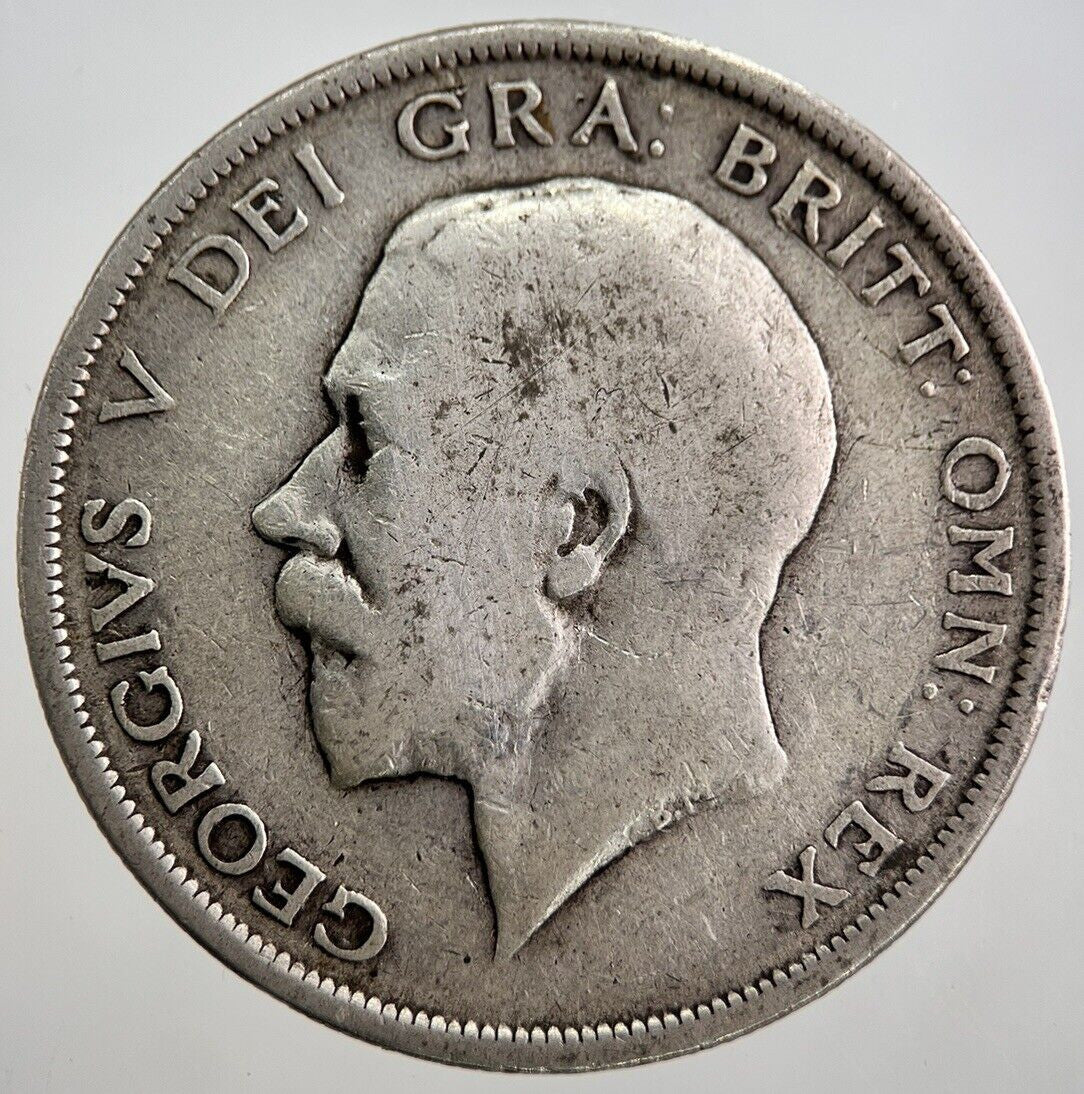 1916 George V Half - Crown Silver Coin | Collectable Grade | a8065