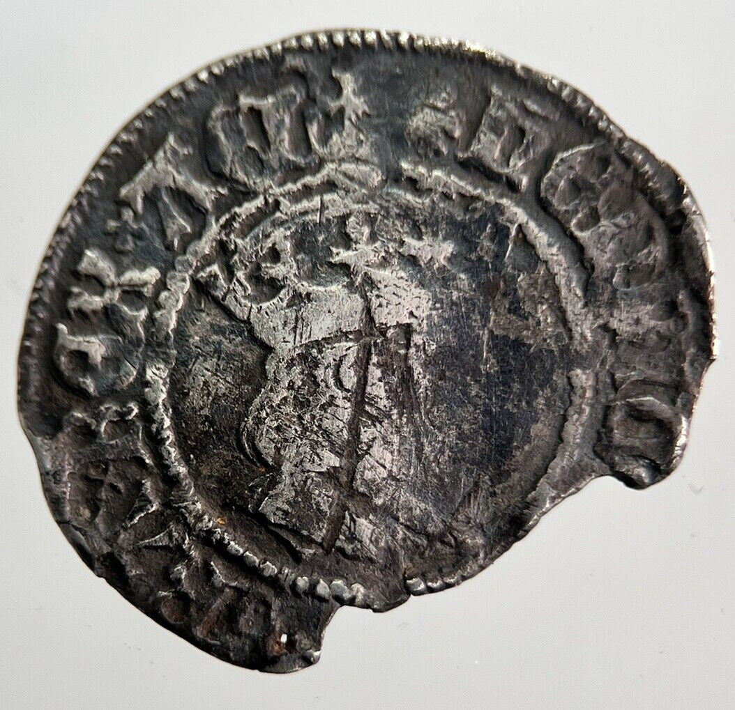 1485 - 1509 Henry VII Half - Groat London Rose Silver Hammered Coin | a7089