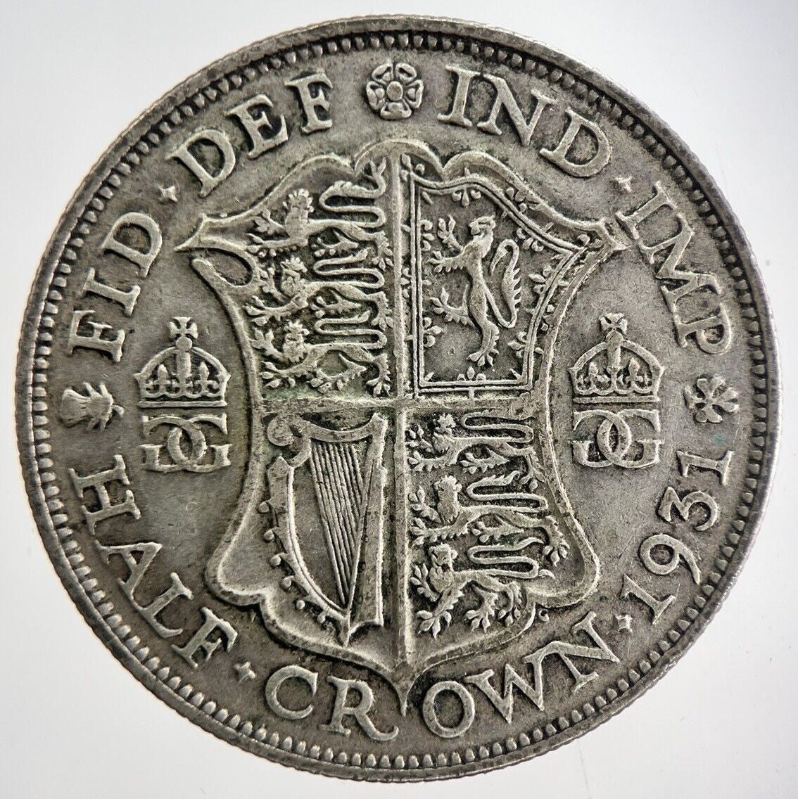 1931 George V Half - Crown Silver Coin | Fine Collectable Grade