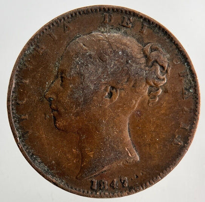 1847 Victoria Farthing Coin | Fine Collectable Grade