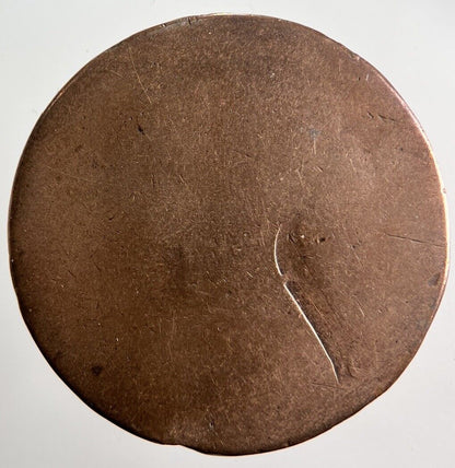 1862 Victoria One Penny Coin | Worn Grade